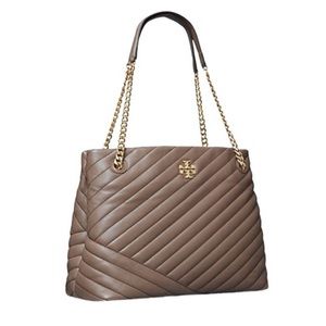 Tory Burch | Kira Chevron Taupe Lamb Skin Tote